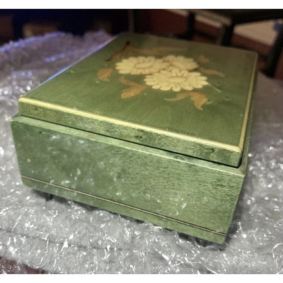 Vintage Sorrento Reuge Swiss Handcrafted 18 Note Wind-Up Trinket Music Box RARE - Picture 3 of 8